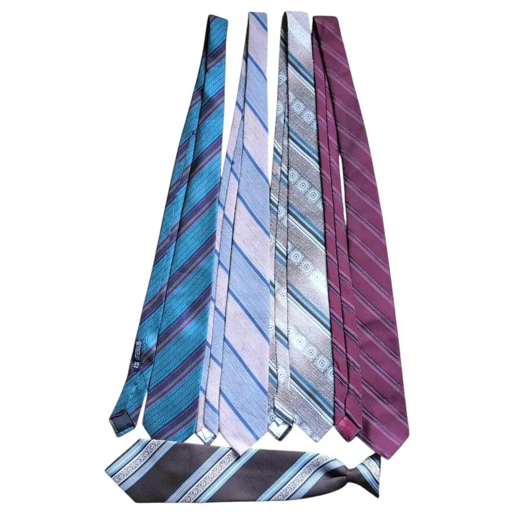 Vintage Ties Lot Striped‎ Dini Wemlon Gerard Philippe Wembley Paisley 80s 90s